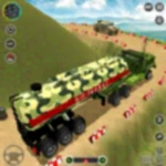 oil tanker army truck driving android application logo